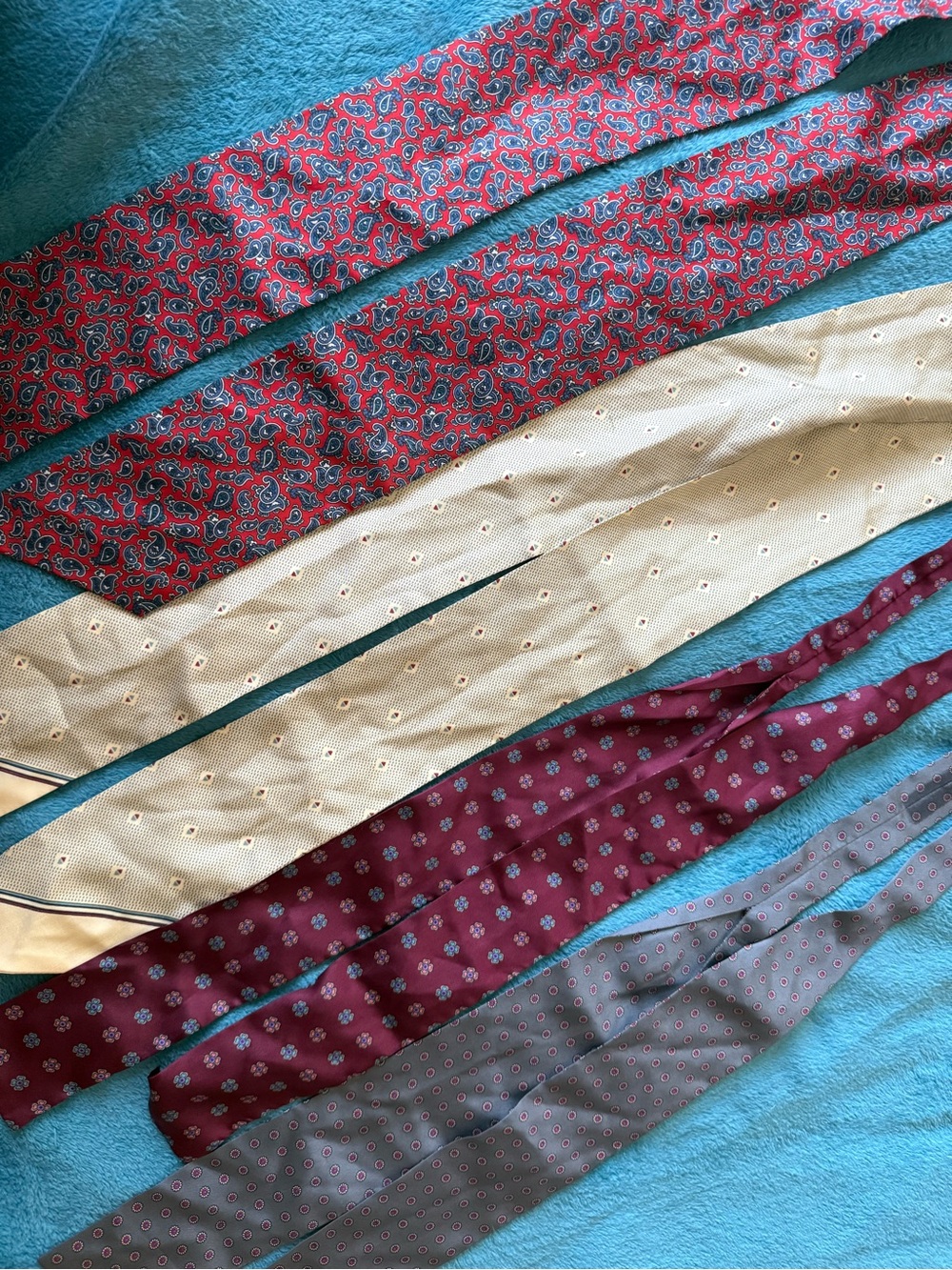 Silk hair scarf ribbon tie bundle Ginnie Johansen Inc. Dallas